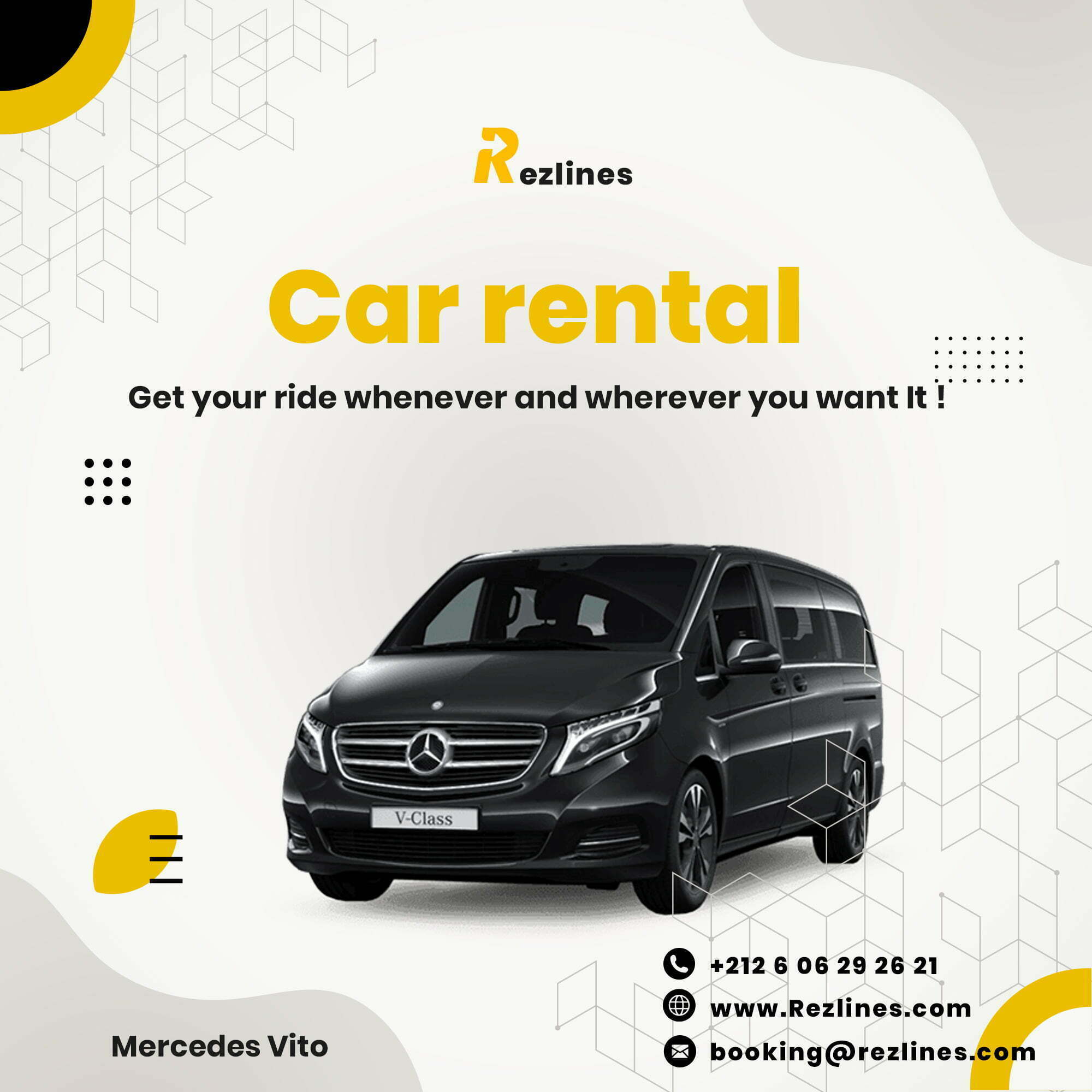 car rental marrakech morocco mercedes vito 7