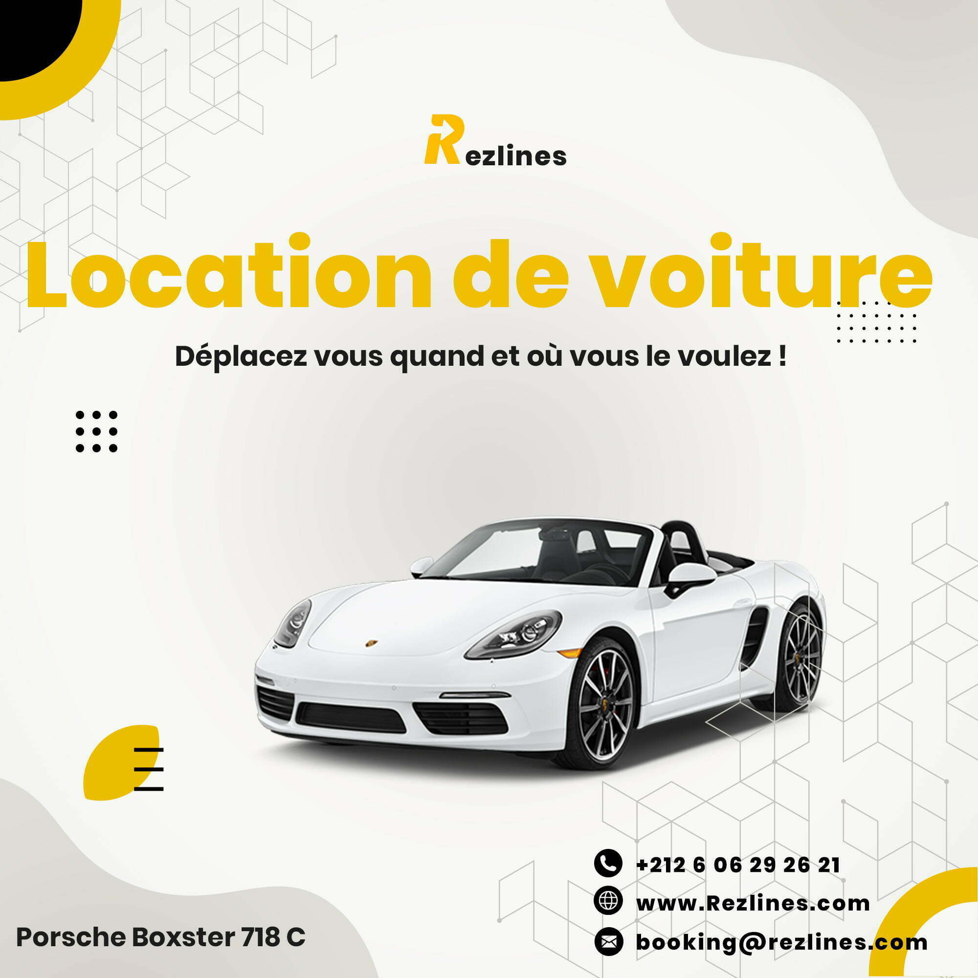 car rental marrakech porsche boxster