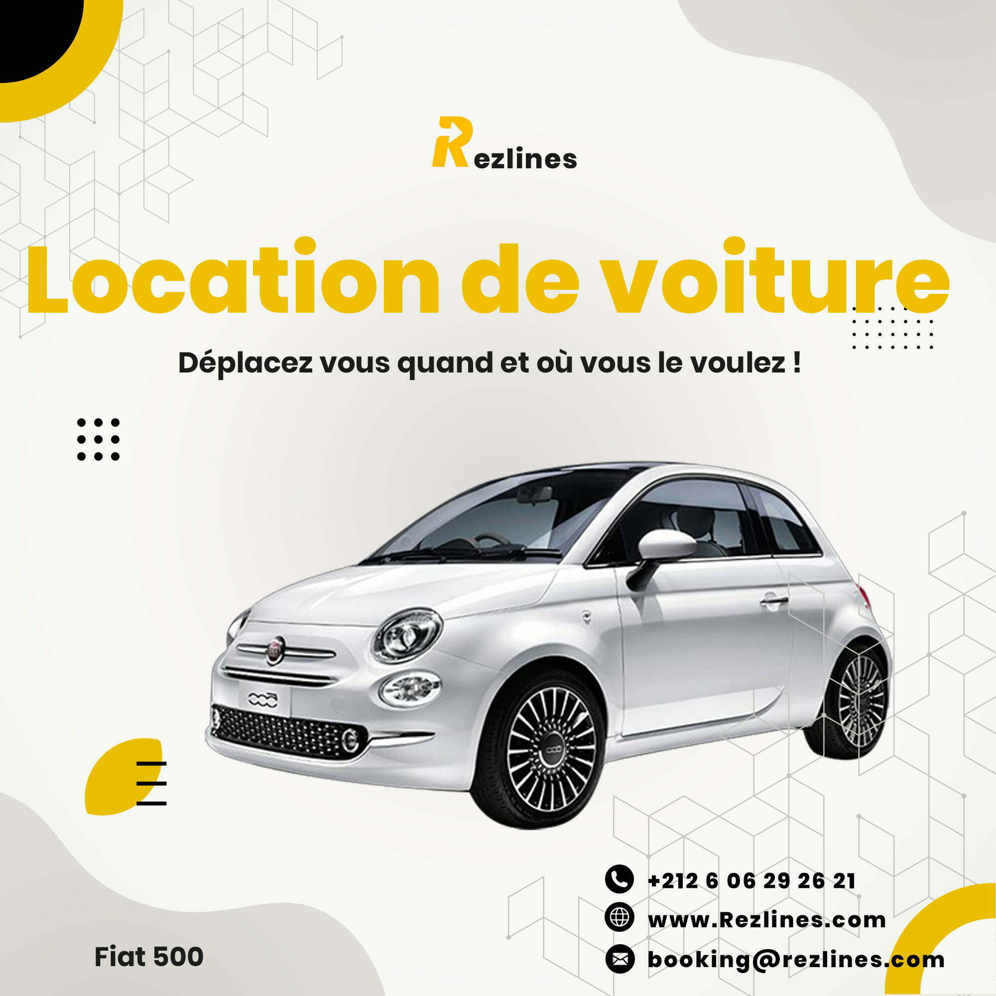 car rental marrakech morocco fiat 500 7