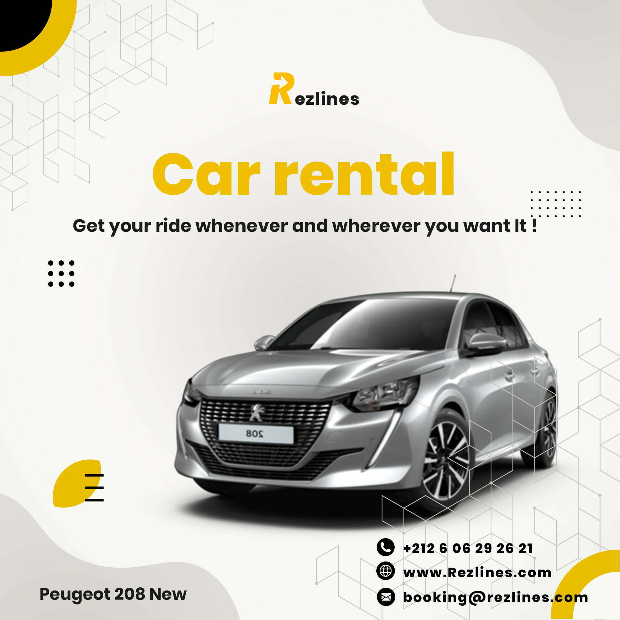 car rental marrakech morocco peugeot 208 new 7